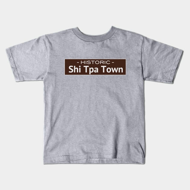 Historic Shi Tpa Town Kids T-Shirt by KThad
